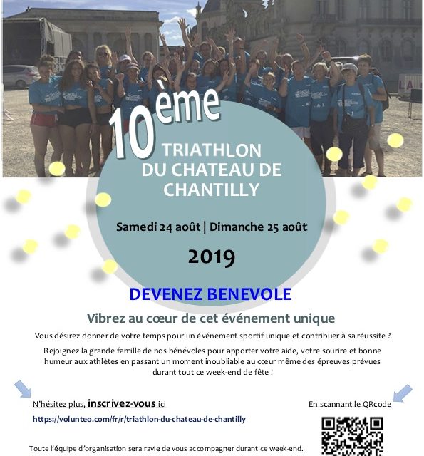 Bénévoles 10 ans du Triathlon du Chateau de Chantilly