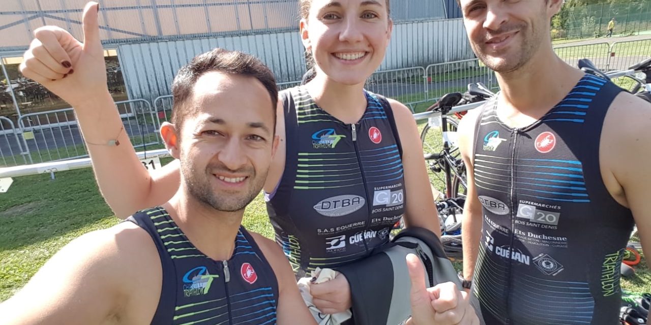 Un trio au Triathlon d’Attichy