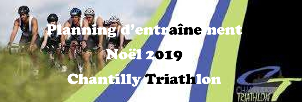 Planning entraînements adultes durant Noël